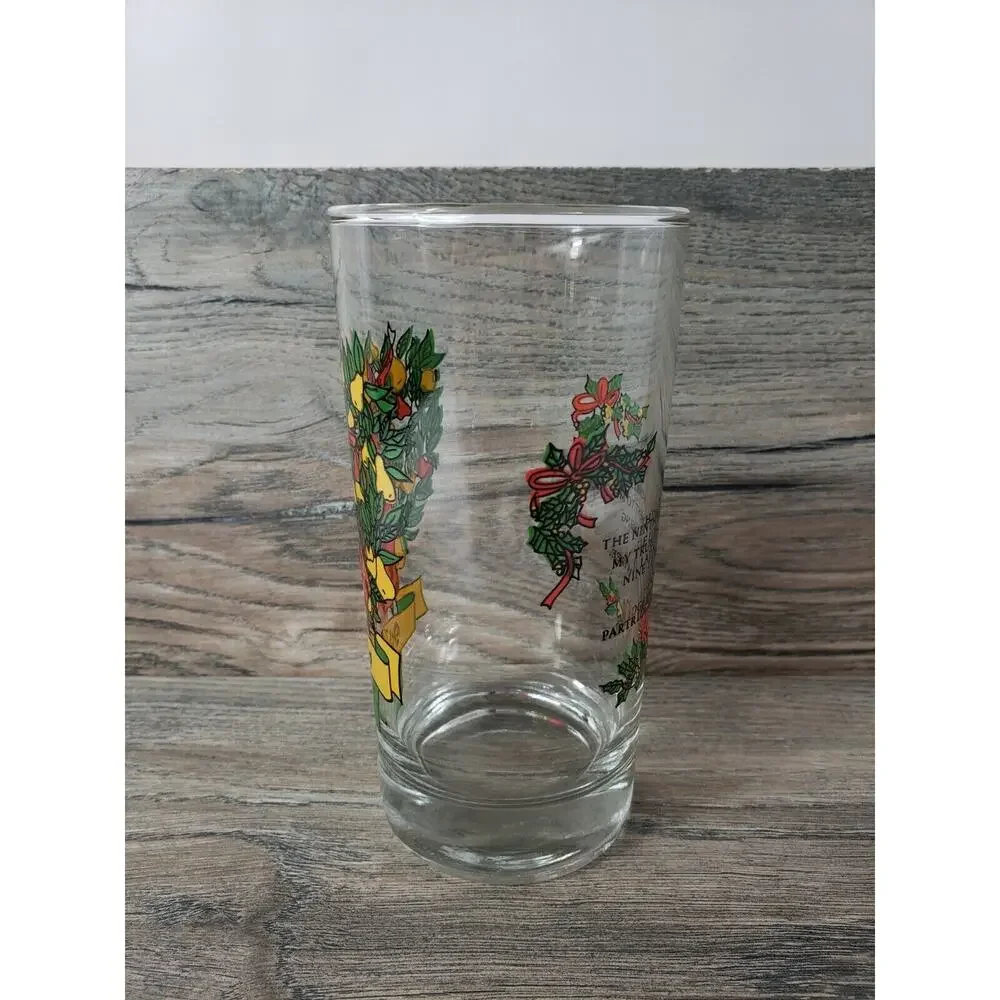 Twelve Days of Christmas by Indiana Glass 12 oz Replacement Glass Day 9